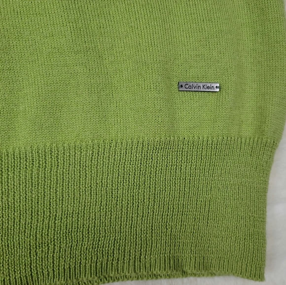 Calvin Klein light green Italian yarn sweater - size small - Picture 4 of 5